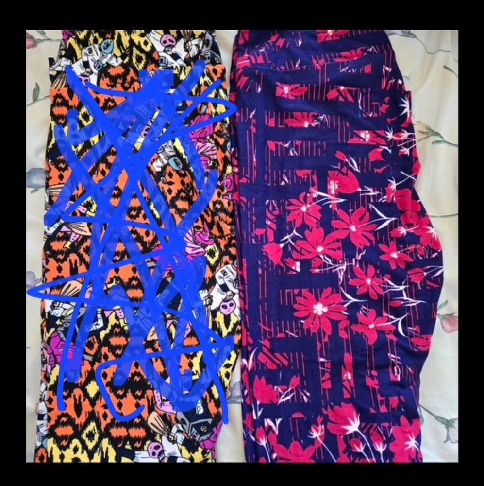 LuLaRoe OS leggings. Floral